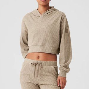 Alo Yoga Muse Hoodie in Gravel Heather - Size Large